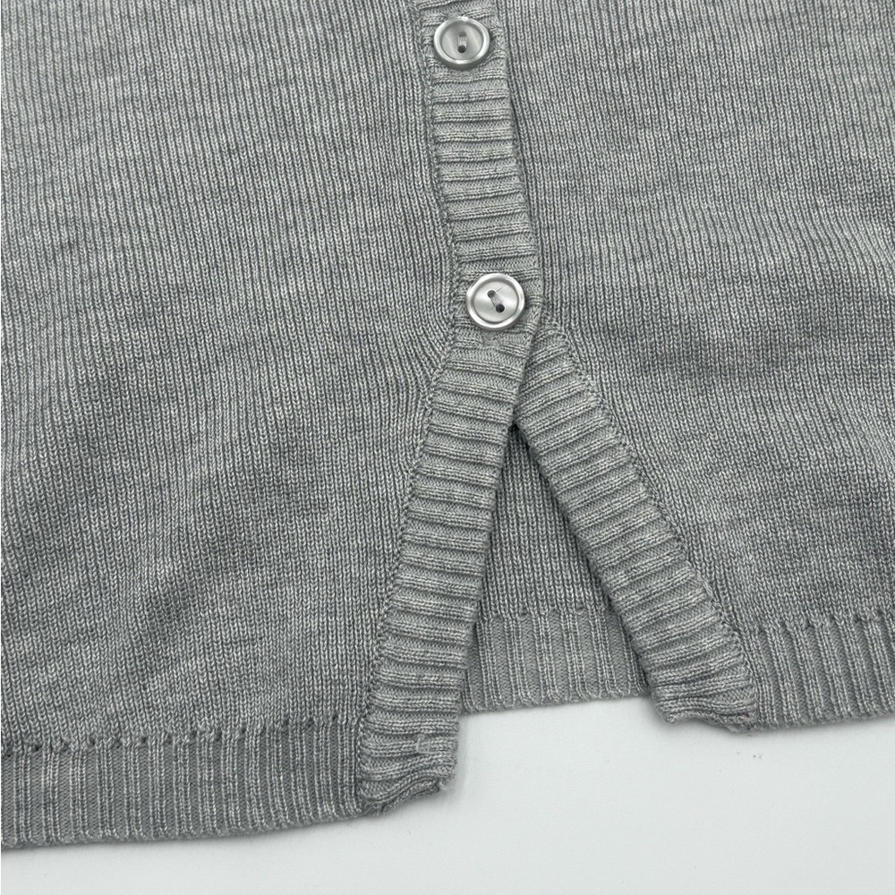 Madden Girl Gray Sleeveless Knit‎ Cardigan Sweater Vest Size S - Picture 6 of 9